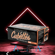 Load image into Gallery viewer, Titanium Cubettes Natural Hookah Coals - Cubettes - 120ct - ASHISHA