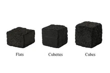 Layisha isithombe kusibukeli segalari, Titanium Cubes Natural Hookah Coals - Cubes - 72ct - ASHISHA