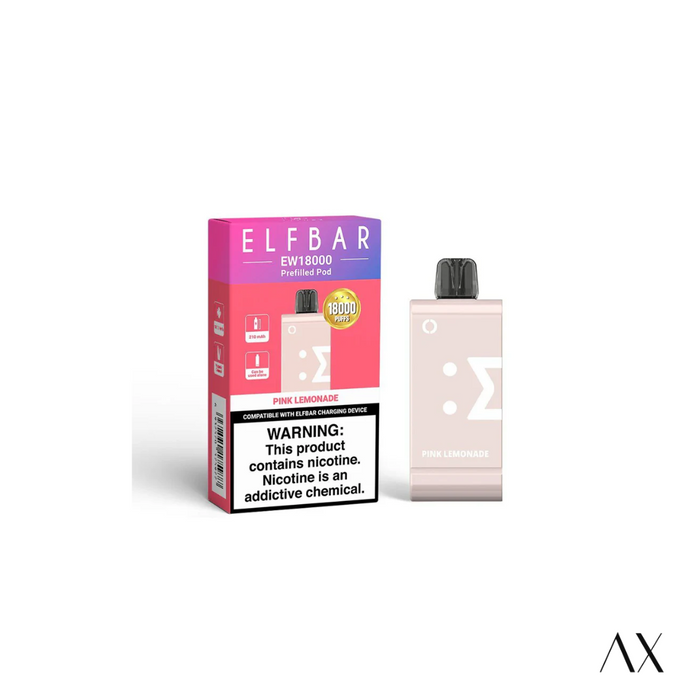 Elf Bar EW18000 – Disposable Vape Pods | 5% Nic Salt (Without Extended Battery Addon)