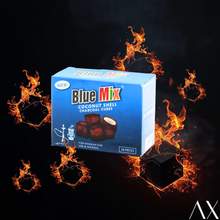 Load image into Gallery viewer, BLUE MIX COCONUT CHARCOAL (CUBES) 24 PIECES
