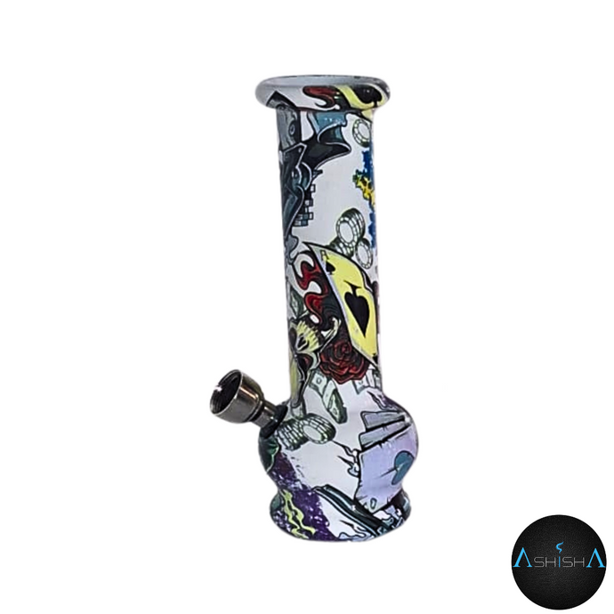 GRAPHIC  BONG{THIN NECK}