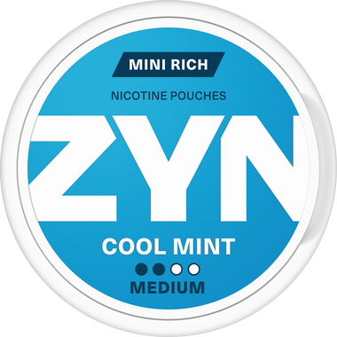 ZYN® Cool Mint|Mini Rich 5.5mg Strong (15 Pouches)