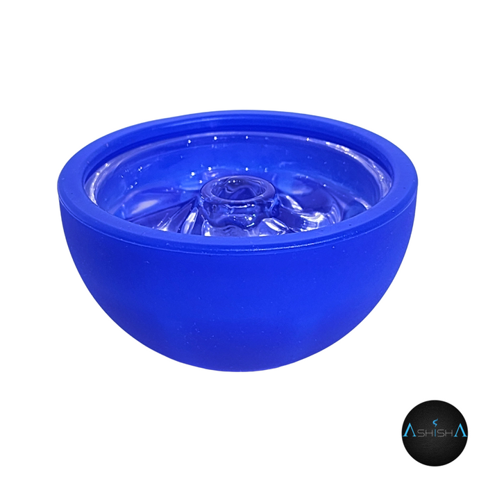 Waterpypbak Silikoon Groot met glas