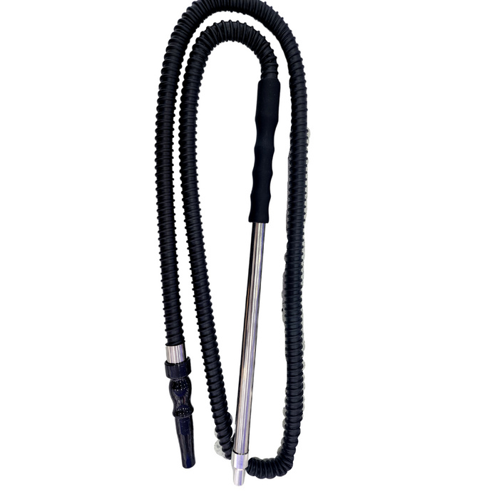Spiral hose with Metal tip black